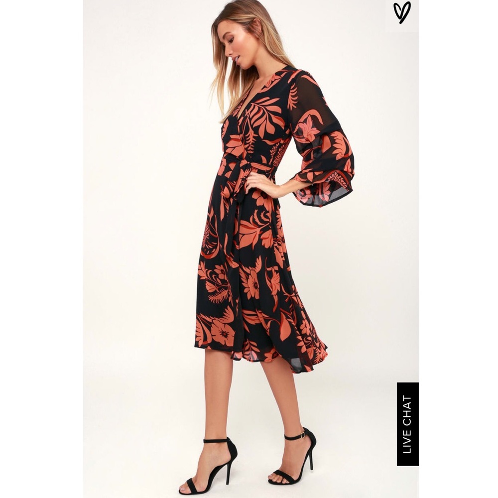 Lulu’s Black and Orange Dress